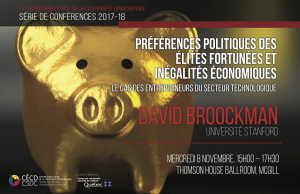 Série de conférence: David Broockman @ Salle de bal, Thomson House | Montreal | Quebec | Canada
