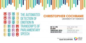 Séries de conférences: Christopher Cochrane @ Salle de bal, Thomson House, Université McGill | Montreal | Quebec | Canada