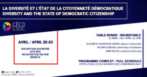 Conférence du CÉCD - La diversité et l'état de la citoyenneté démocratique