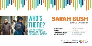 CSDC Speaker Series: Sarah Bush @ Room 404, Thomson House, McGill University | Montreal | Quebec | Canada