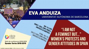 Speaker Series: Eva Anduiza @ Room C-2059, Lionel Groulx Building, Université de Montréal | Montréal | Québec | Canada