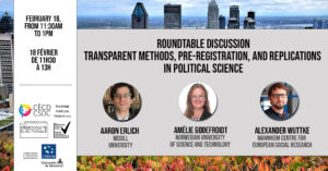 Roundtable discussion: Transparent methods, pre-registrations, and replications in political science