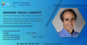 Speaker Series - Mariano Torcal Loriente @ Université de Montréal, Pavillon Lionel-Groulx, C-5143